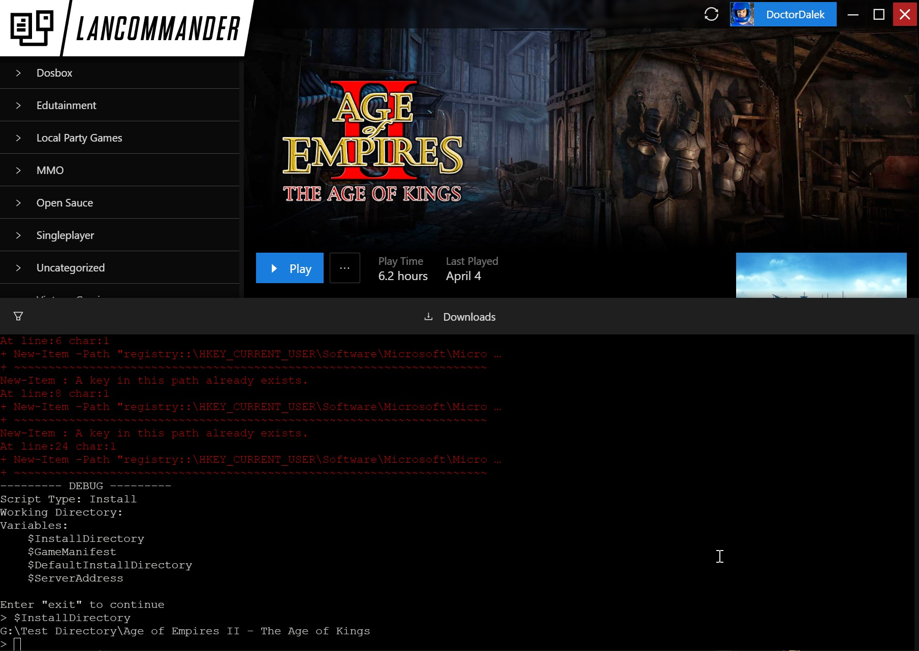 Launcher Script Debugger